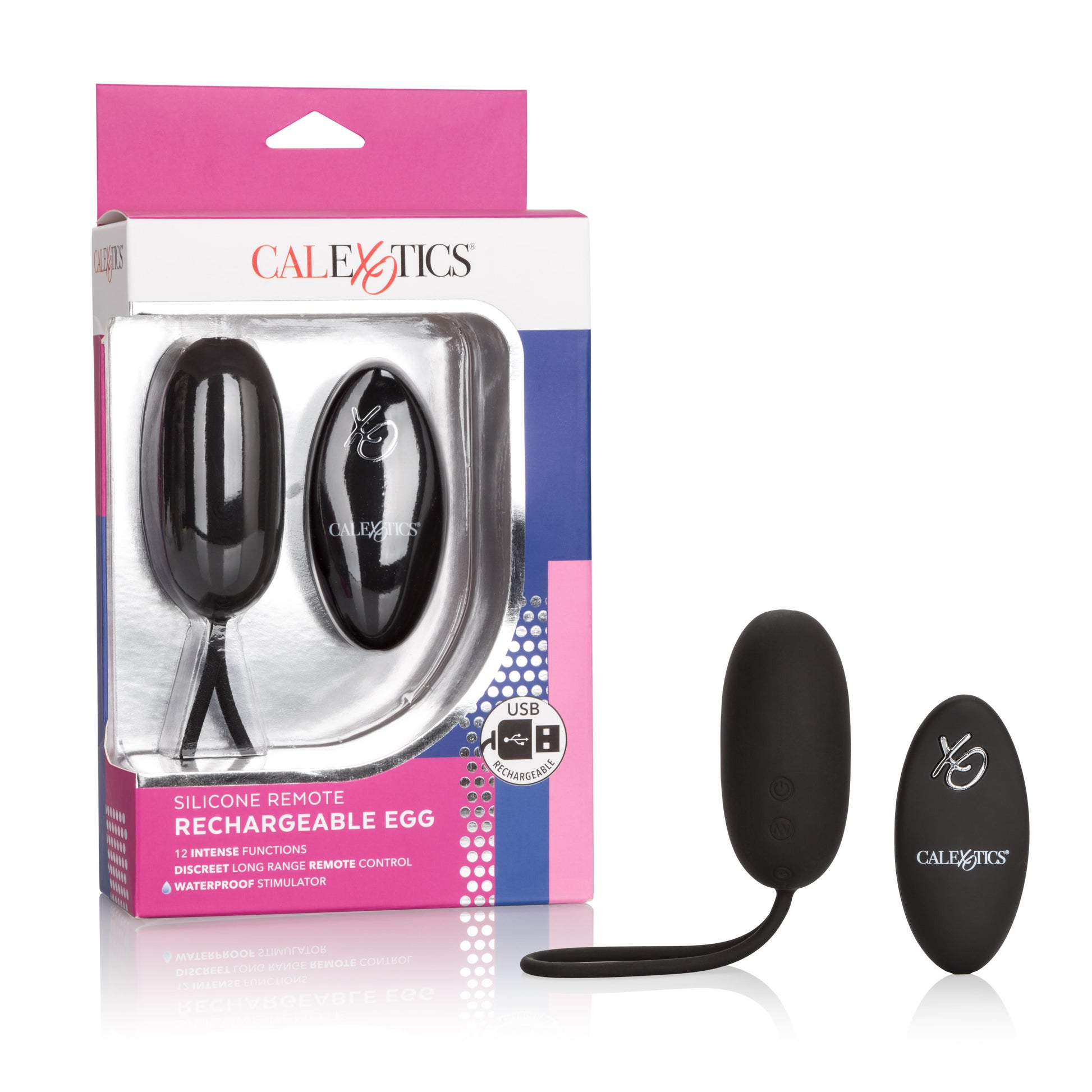 Silicone Remote Rechargeable Egg - Black SE0077303