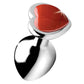 Red Jasper Heart Anal Plug - Small BTYS-AG754-SML