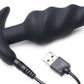 21x Silicone Swirl Plug With Remote -Black
