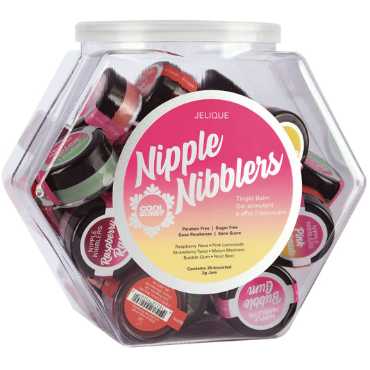 Nipple Nibblers Tingle Balm - 36 Pc. Bowl - 3gm Jars Assorted