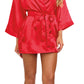 Robe, Chemise, Padded Hanger - Large - Red