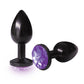 The 9's the Silver Starter Anodized Bejeweled Stainless Steel Plug - Violet