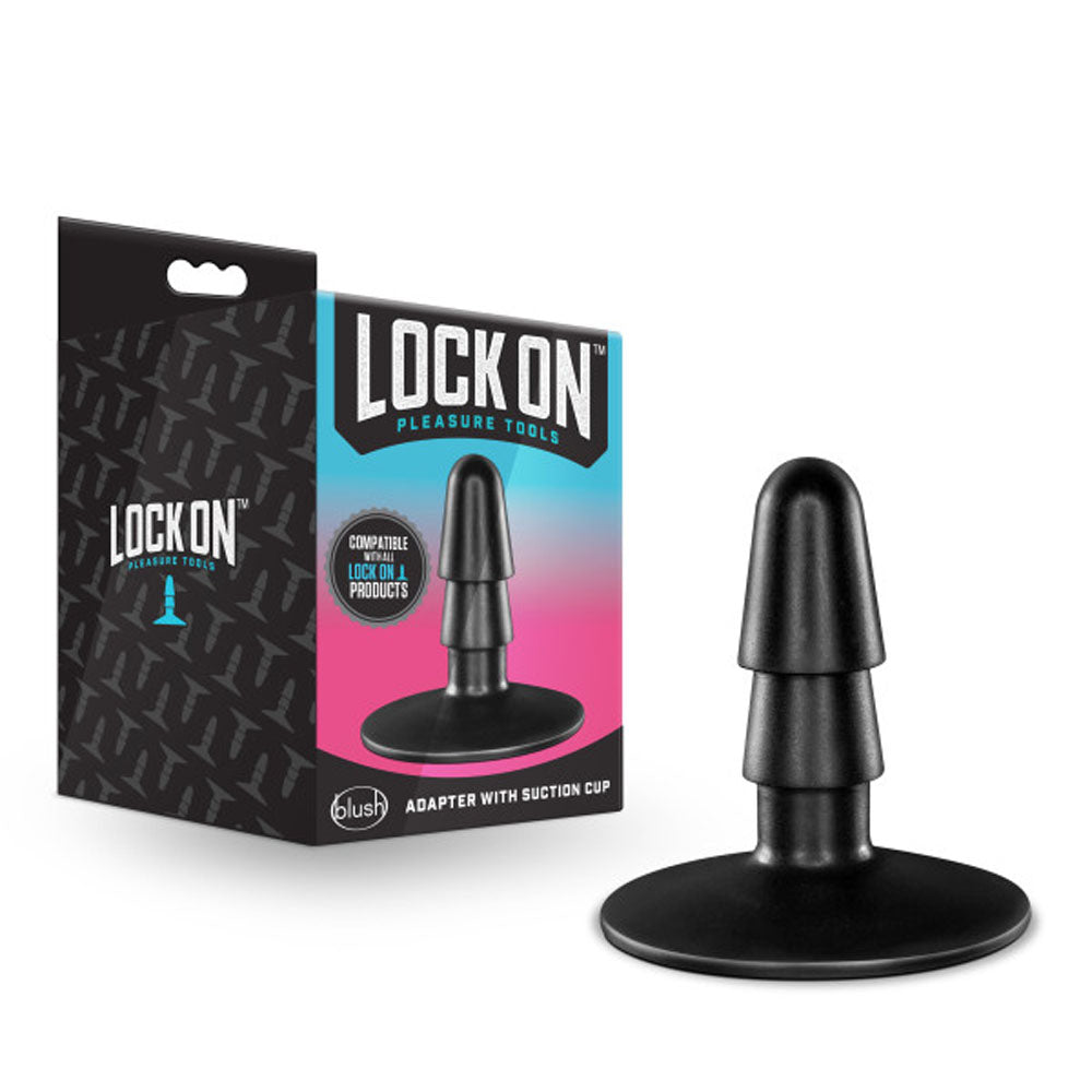 Lock on - Adapter With Suction Cup - Black BL-58855