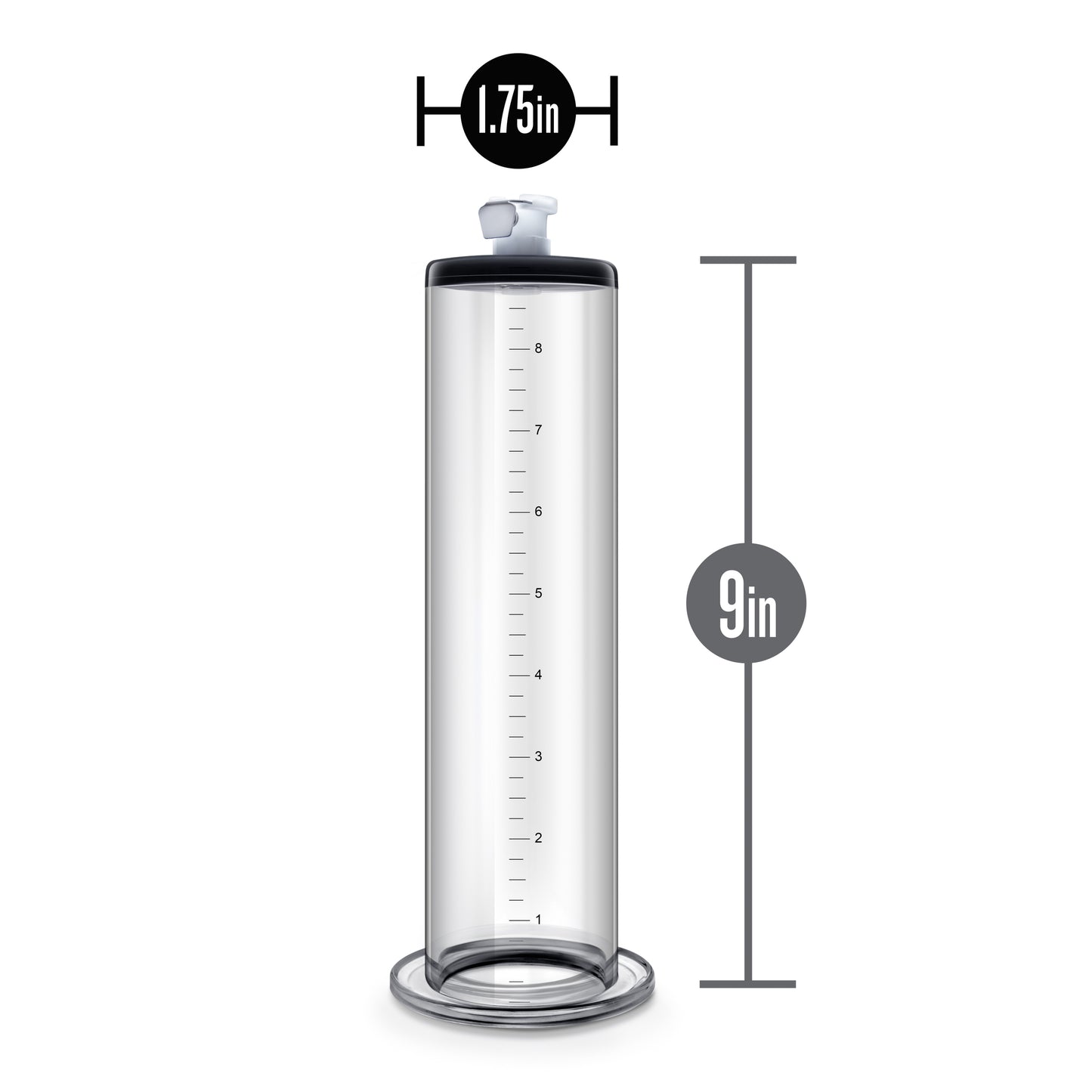 Performance - 9 Inch X 1.75 Inch Penis Pump  Cylinder  Clear