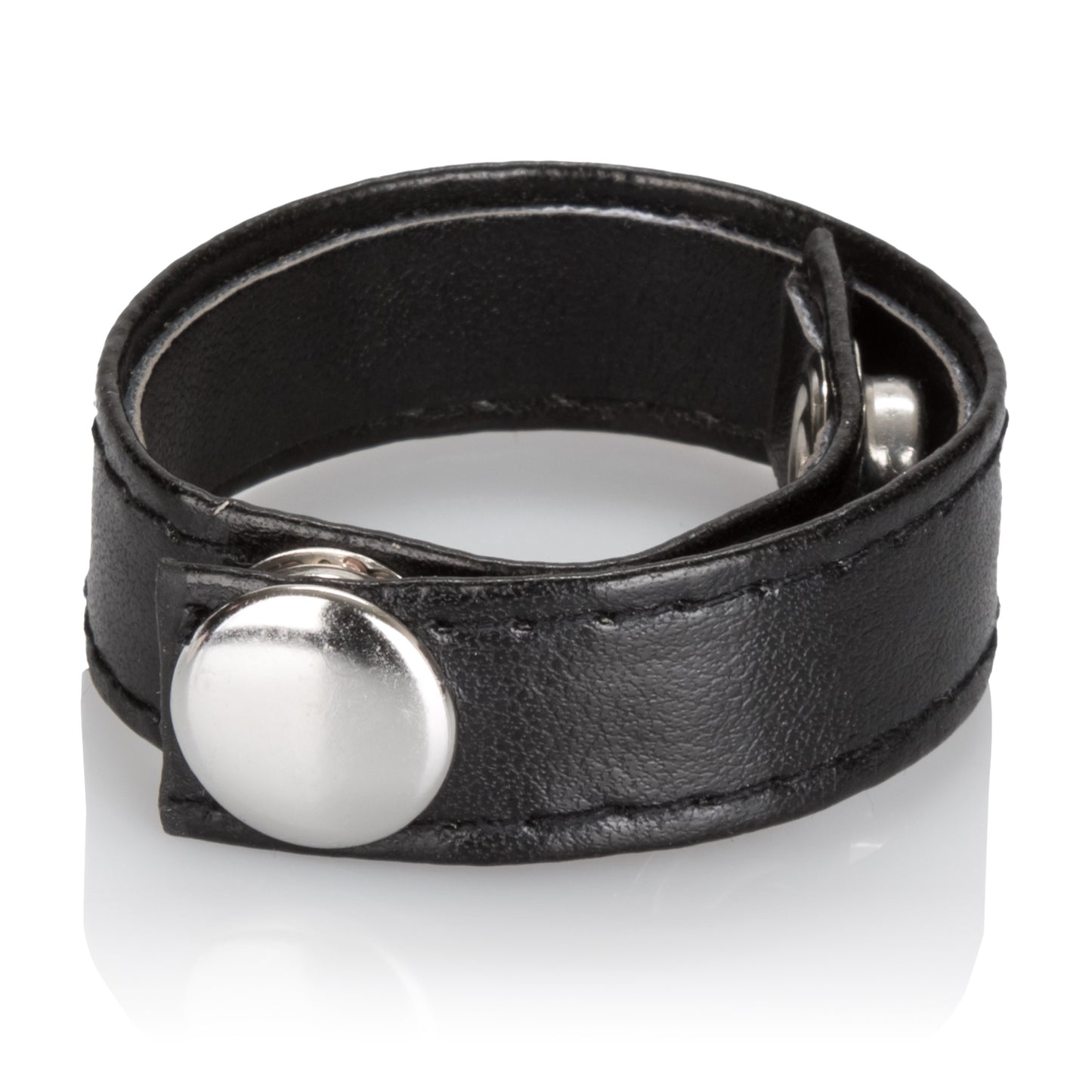 Leather Black 3-Snap Ring SE1411032