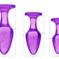 Glitter Gem Anal Plug Set - Purple