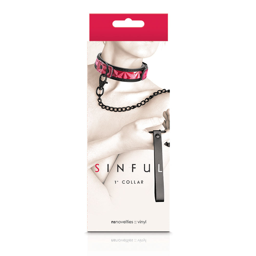 Sinful - 1" Collar - Pink NSN1222-24