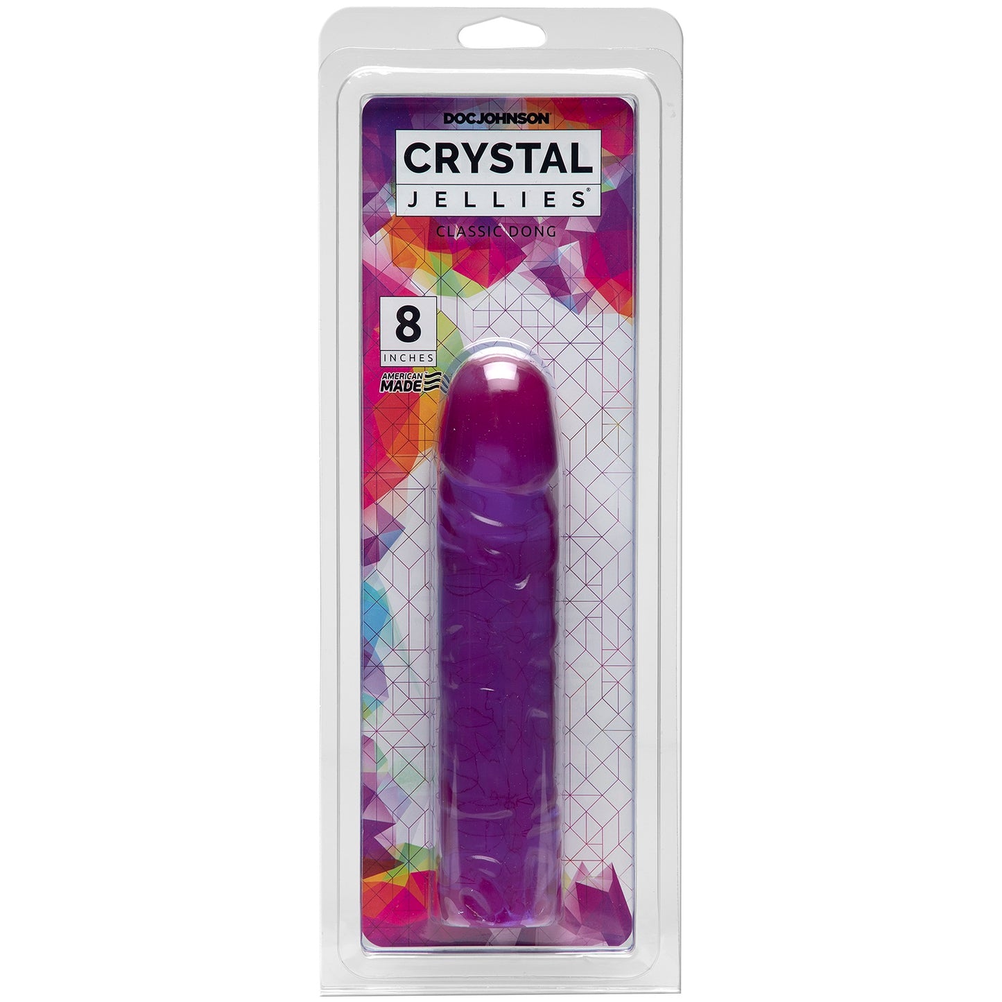 Crystal Jellies Classic Dong 8 Inch - Purple DJ0285-03