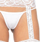Sheer Thigh Highs - One Size - White