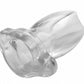 Peephole Clear Hollow Anal Plug - Small