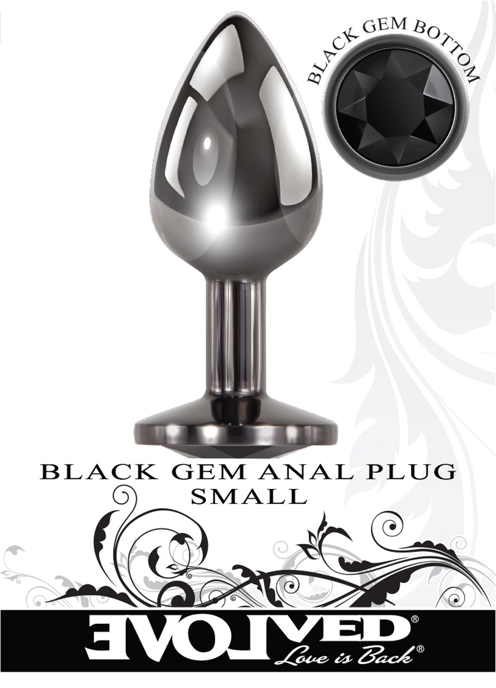 Black Gem Anal Plug - Small