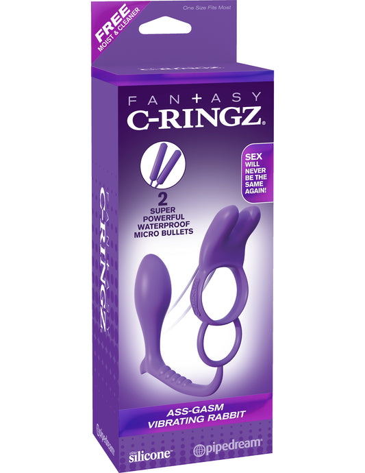 Fantasy C Ringz Ass Gasm Vibrating Rabbit