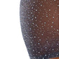 Shimmery Rhinestone Tube Dress - One Size - Black/silver