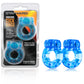 Stay Hard Vibrating Cock Rings - 2 Pack - Blue BL-30402