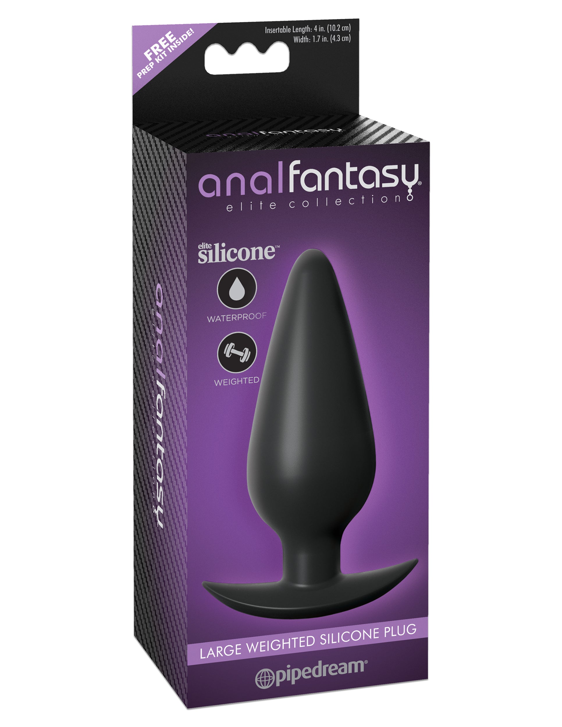 Anal Fantasy Elite Large Weighted Silicone Plug PD4781-23