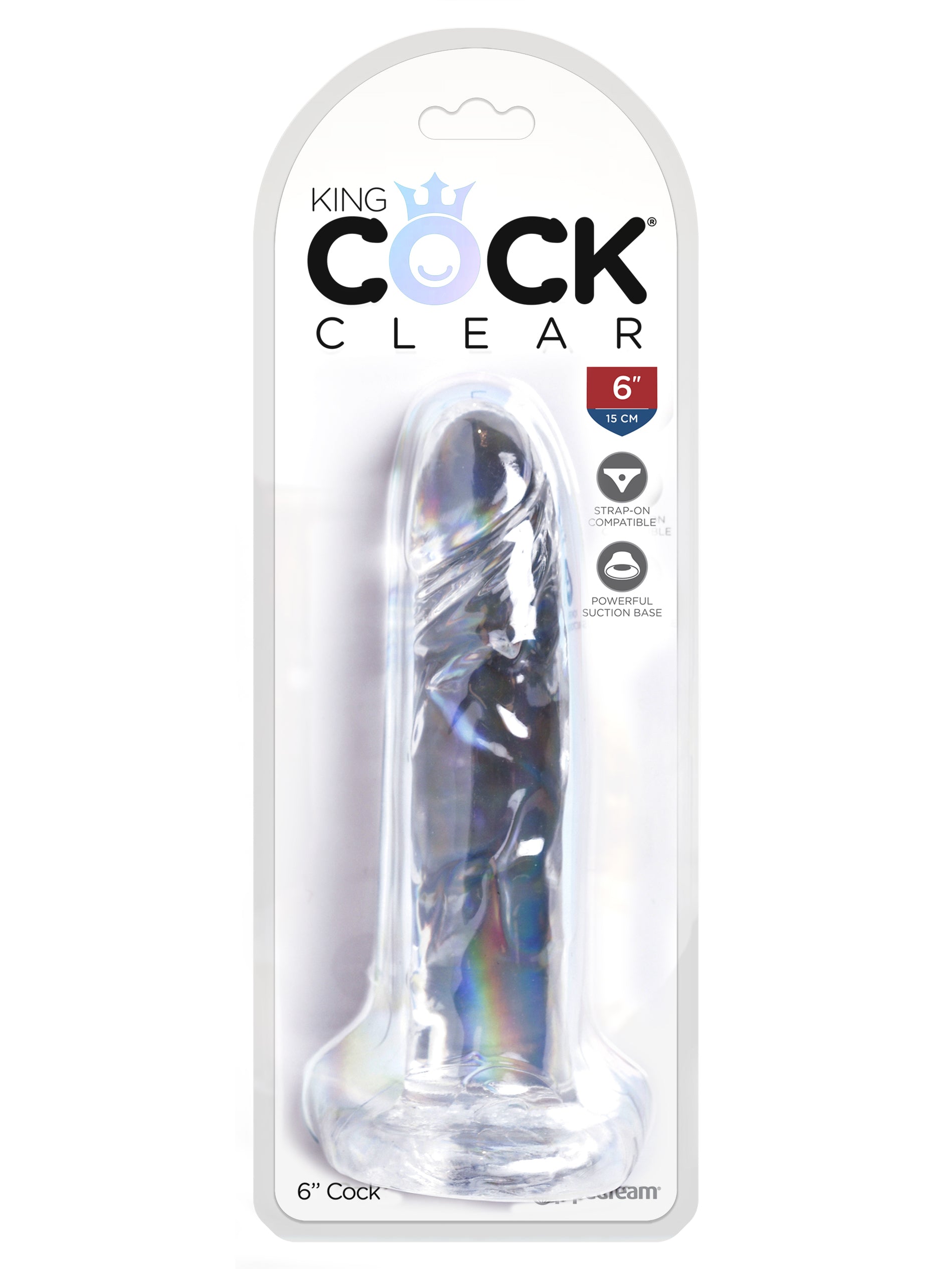 King Cock Clear 6" Cock PD5753-20