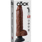 King Cock 10-Inch Vibrating Cock With Balls -  Brown PD5410-29
