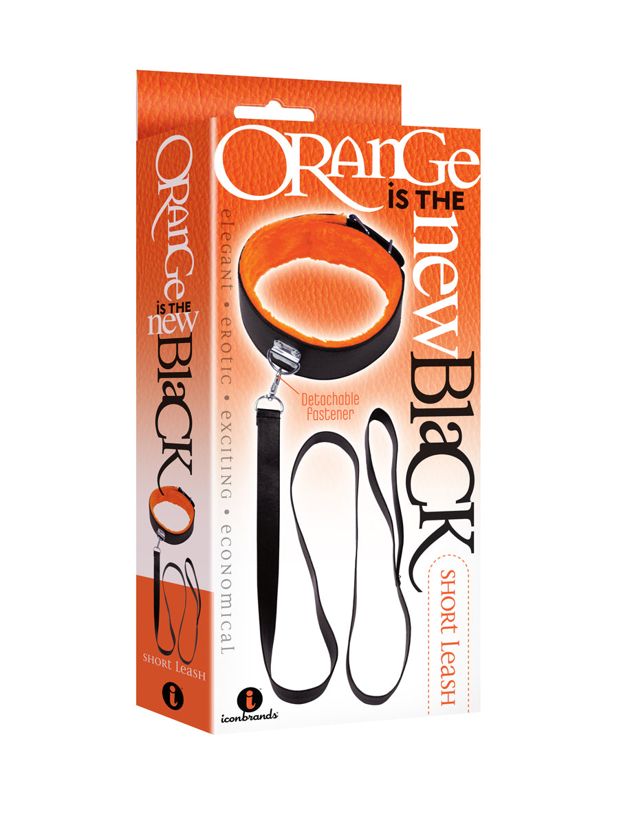 The 9's Orange Is the New Black Short Leash -  Black ICB2319-2