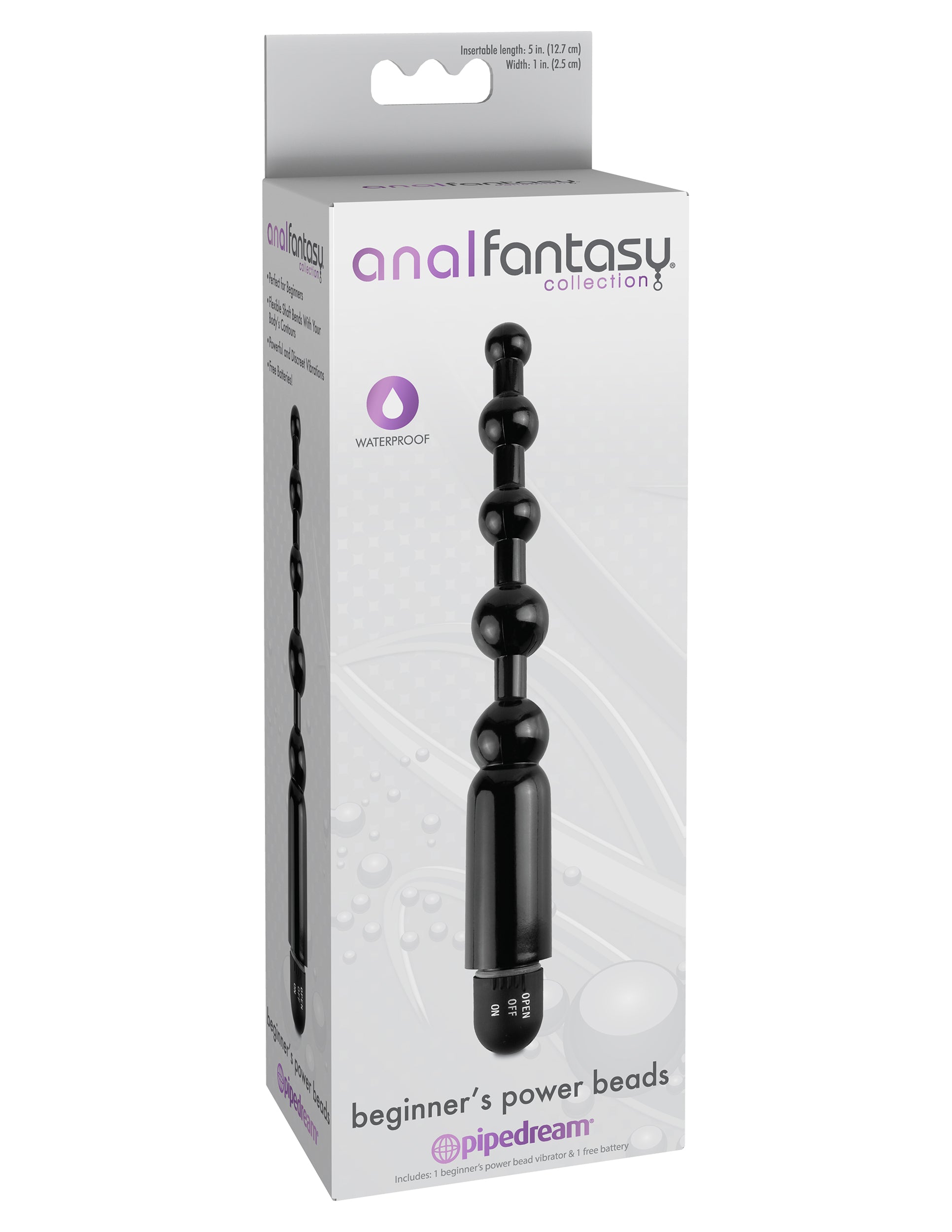 Anal Fantasy Collection Beginners Power Beads - Black PD4657-23