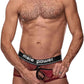Cock Pit Net Mini Cock Ring Short - Large -  Burgundy