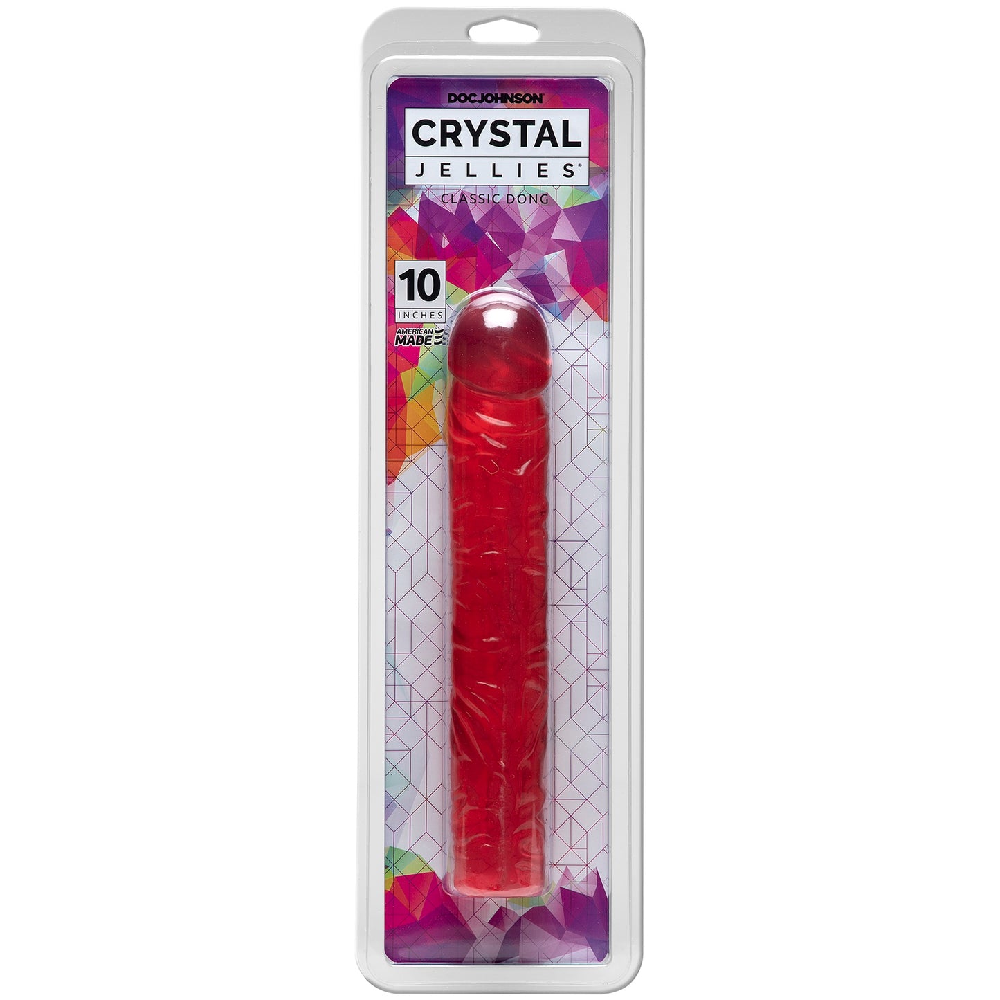 Crystal Jellies Classic Dong 10 Inch - Pink DJ0286-01