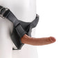 King Cock Strap-on Harness With 7" Cock - Tan