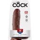 King Cock 8-Inch Cock With Balls - Brown PD5507-29