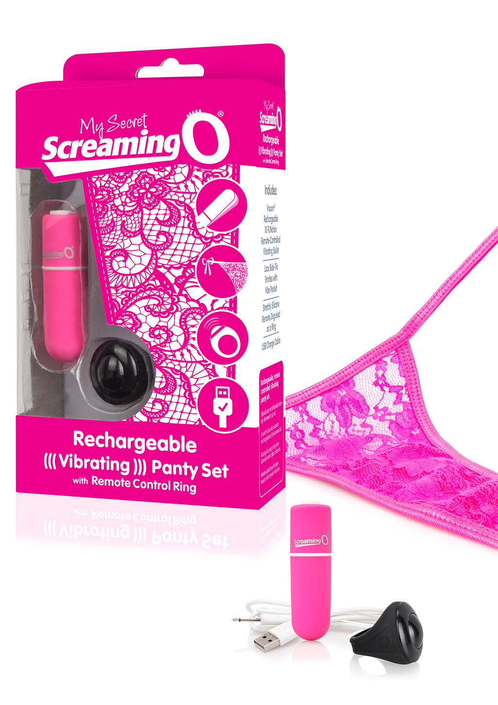 My Secret Charged Remote Control Panty Vibe -  Pink APTY-PK-101E