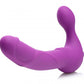 Royal Revolver Vibrating Strapless Strap- on Dildo - Purple
