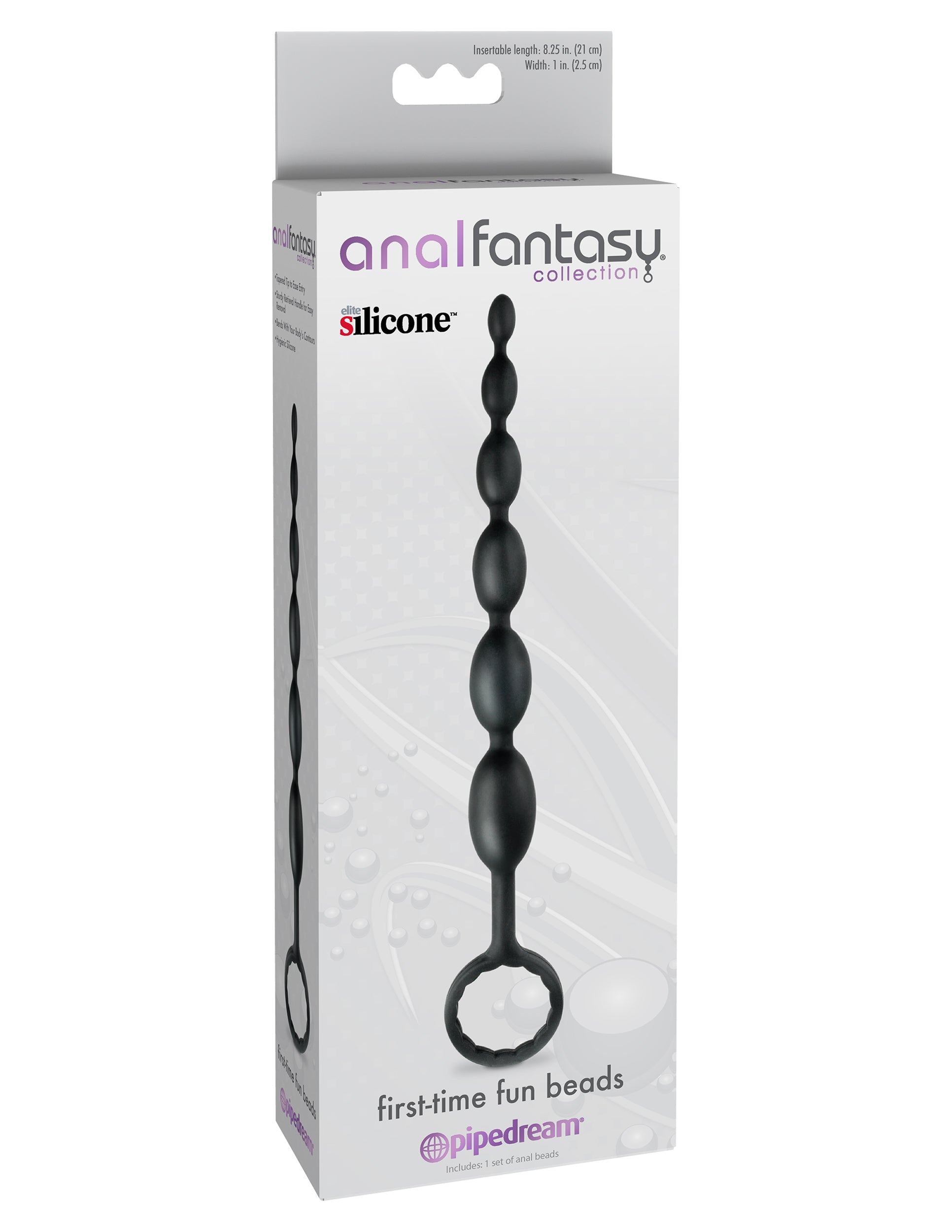 Anal Fantasy Collection First Time Fun Beads - Black PD4649-23