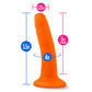 Neo - 5.5 Inch Dual Density Cock - Neon Orange BL-59519