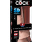 King Cock Plus Triple Density 8 Inch Cock With Balls - Flesh PD5719-21
