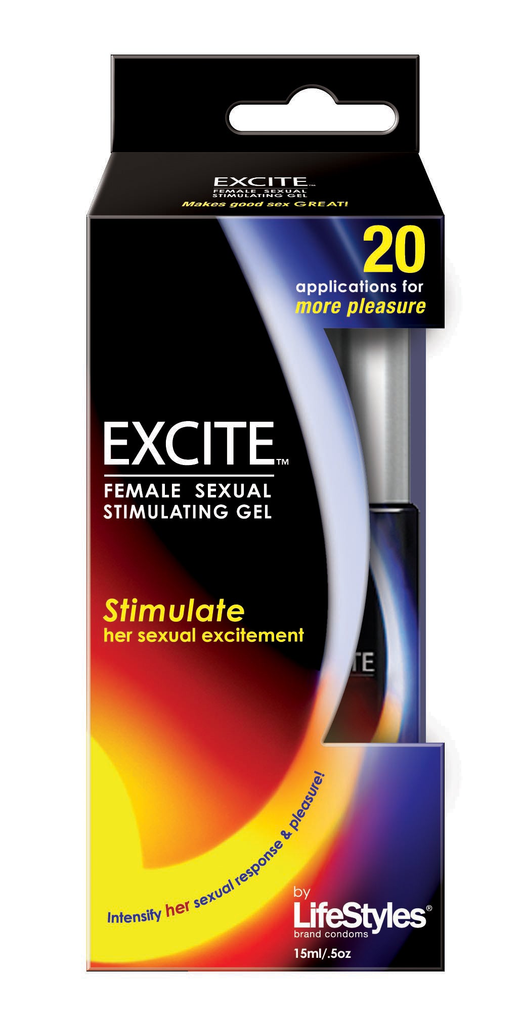 Lifestyles Excite Female Sexual Stimulating Gel -  15 ml / 0.5 Oz. LS7901
