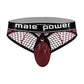 Cock Pit Net Cock Ring Thong - S/ M - Burgundy