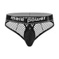 Cock Pit Net Cock Ring Thong - L/ XL - Black