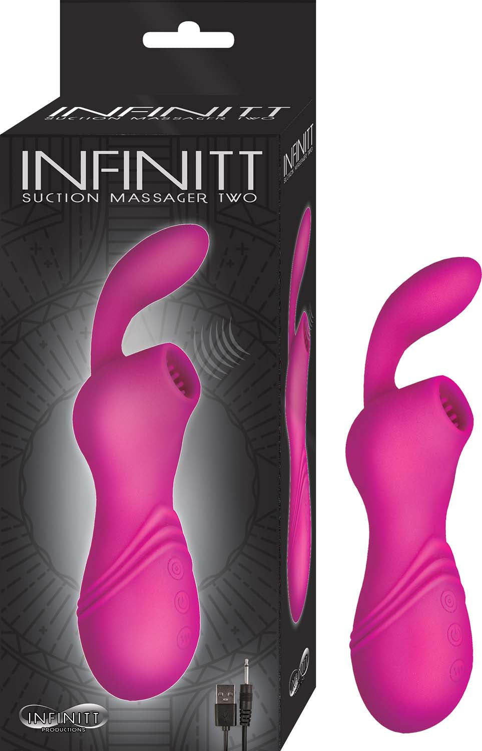 Infinitt Suction Massager Two - Pink NW2825-1