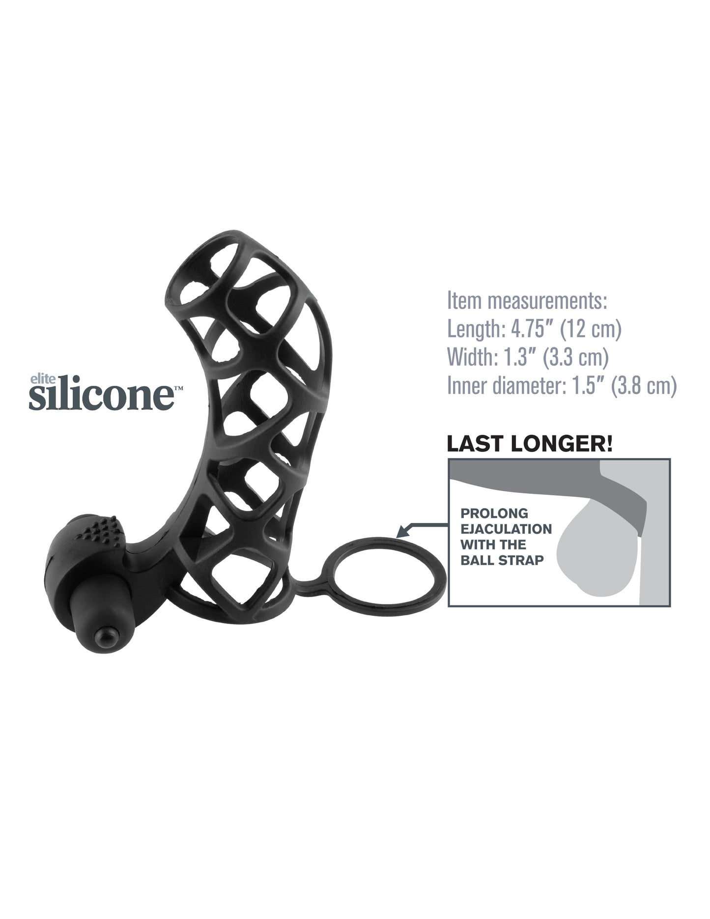 Fantasy X-Tensions Extreme Silicone Power Cage - Black