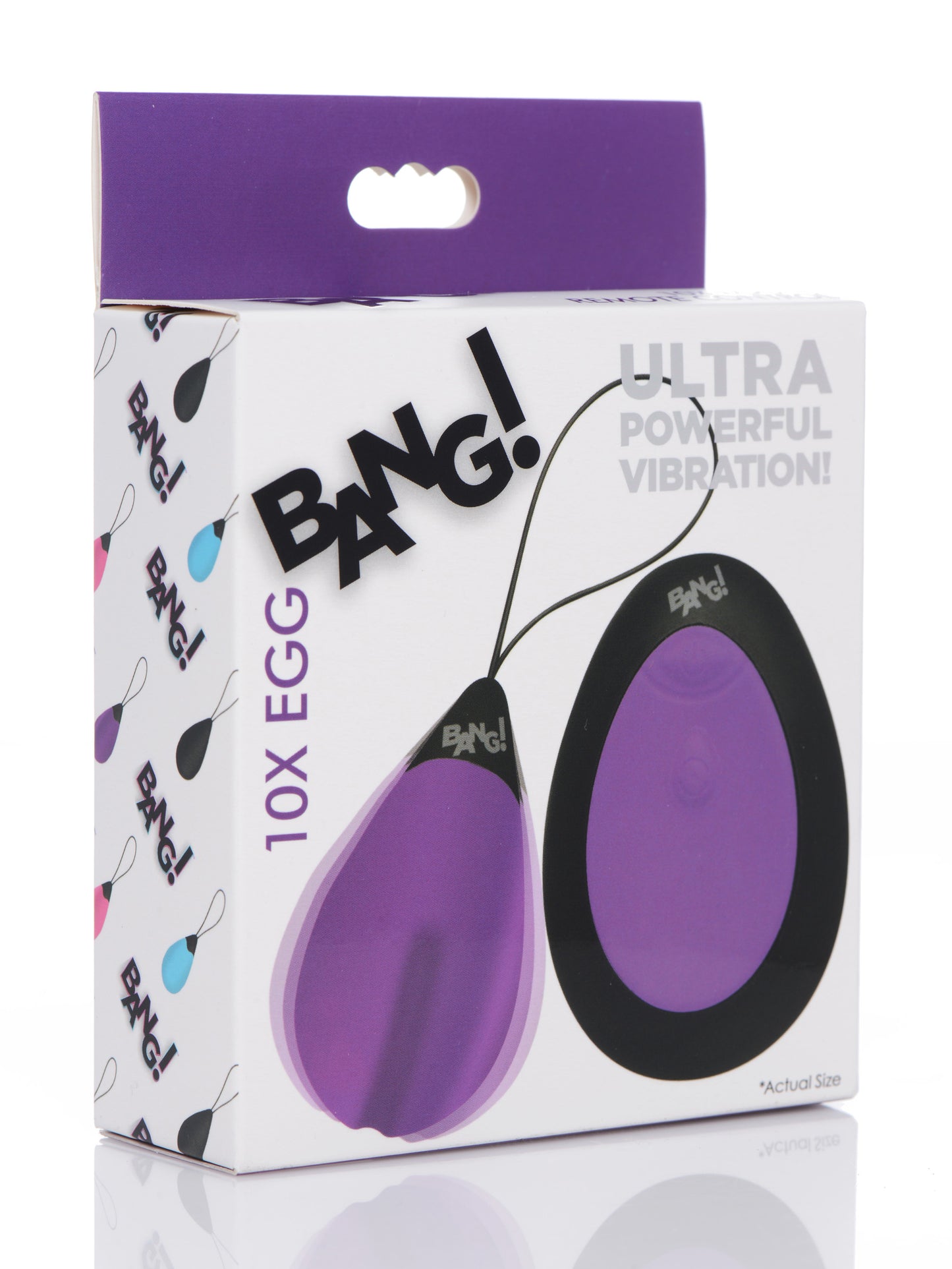 Bang - 10x Silicone Vibrating Egg - Purple BNG-AG462-PUR