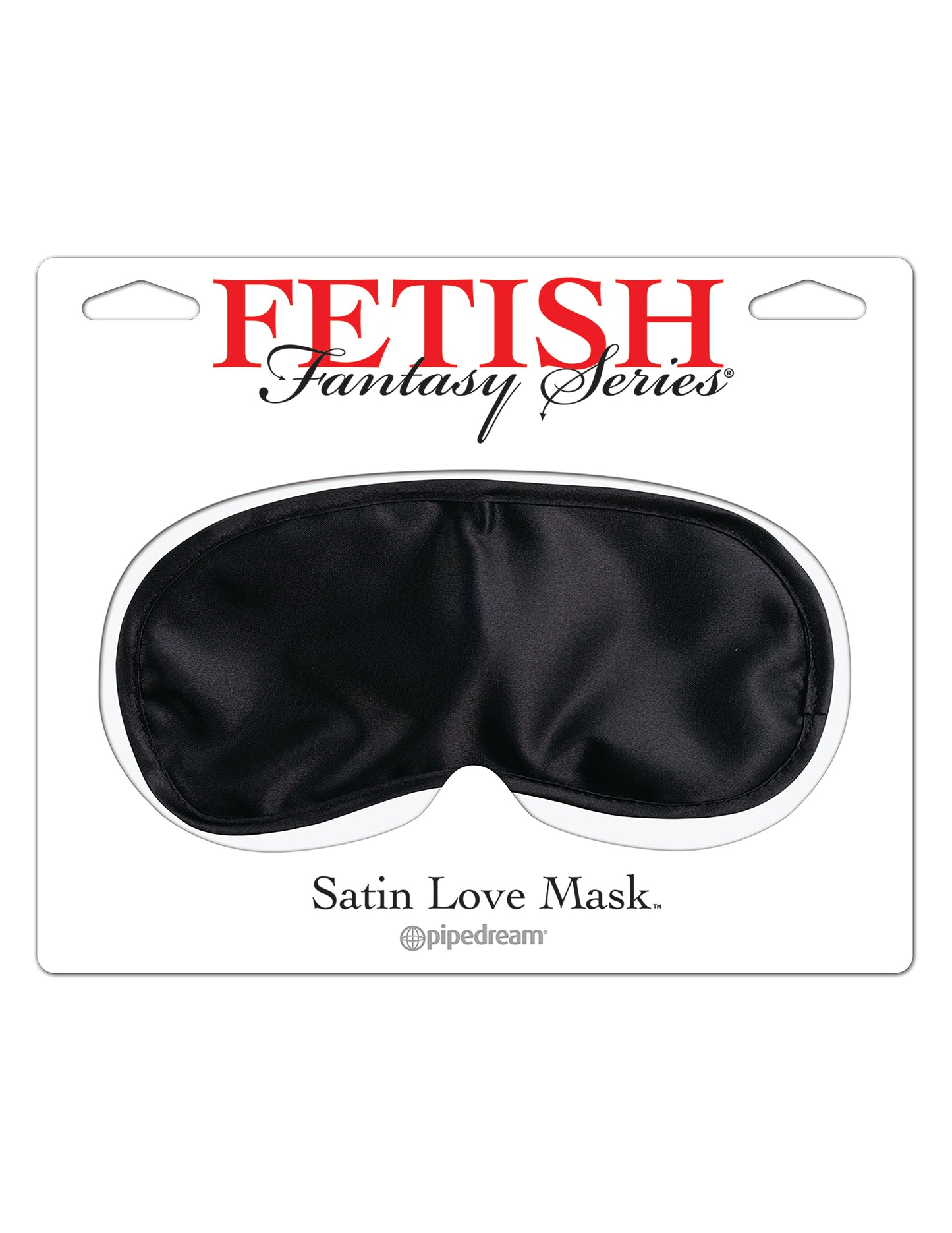 Satin Love Mask - Black