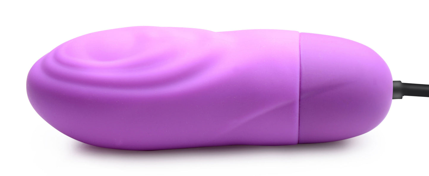 7x Pulsing Rechargeable Silicone Bullet- Purple BNG-AG521-PUR