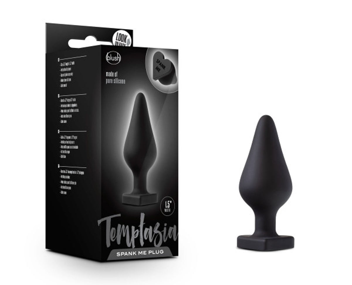 Temptasia - Spank Me Butt Plug - Black BL-95635