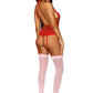 Garter Teddy - One Size - Ruby