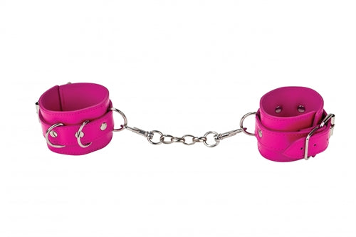 Leather Cuffs for Hands and Ankles - Pink OU-OU048PNK