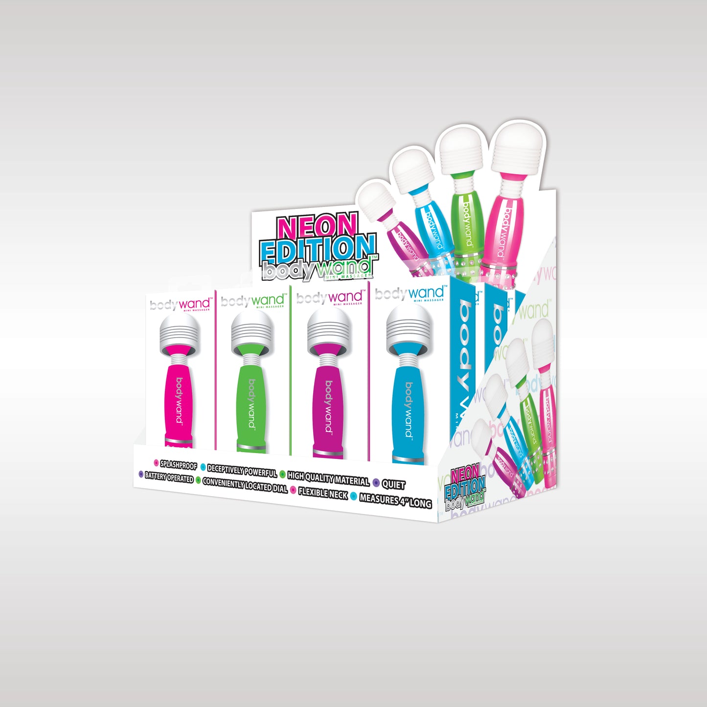 Bodywand Mini Neon Edition - 12 Pc Display X-BW500