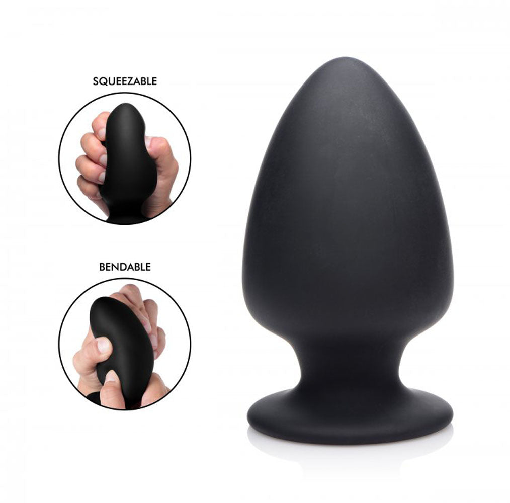 Squeezable Silicone Anal Plug - Large SQ-AG329-LRG