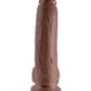 King Cock 9-Inch Cock With Balls - Brown