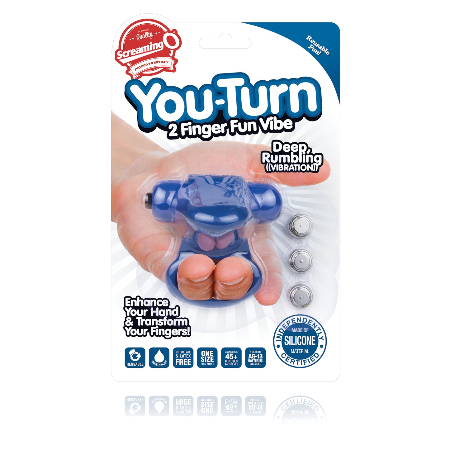 You-Turn 2 Finger Fun Vibe - Blueberry