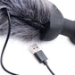 Grey Fox Tail Vibrating Anal Plug