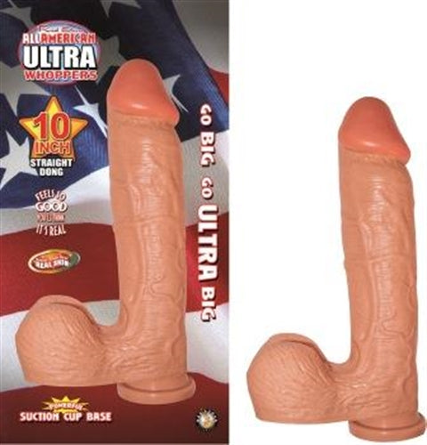All American Ultra Whoppers - 10 in Straight Dong -Flesh NW2624