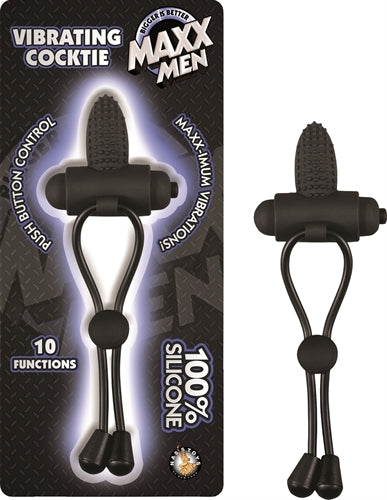 Maxx Men Vibrating Cocktie - Black NW2640